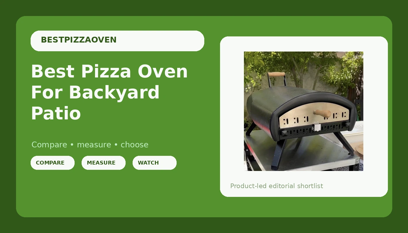Best Pizza Oven For Backyard Patio - PizzaOvenGuide review with measurements and honest opinion