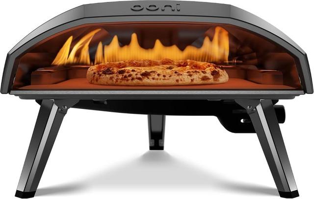 Ooni Koda 16 Propane Gas Pizza Oven – 16" Gas Powered Outdoor Oven with 28 mBar Regulator and Gas Hose, Gas Powered Portable Pizza Oven - Foundry Black