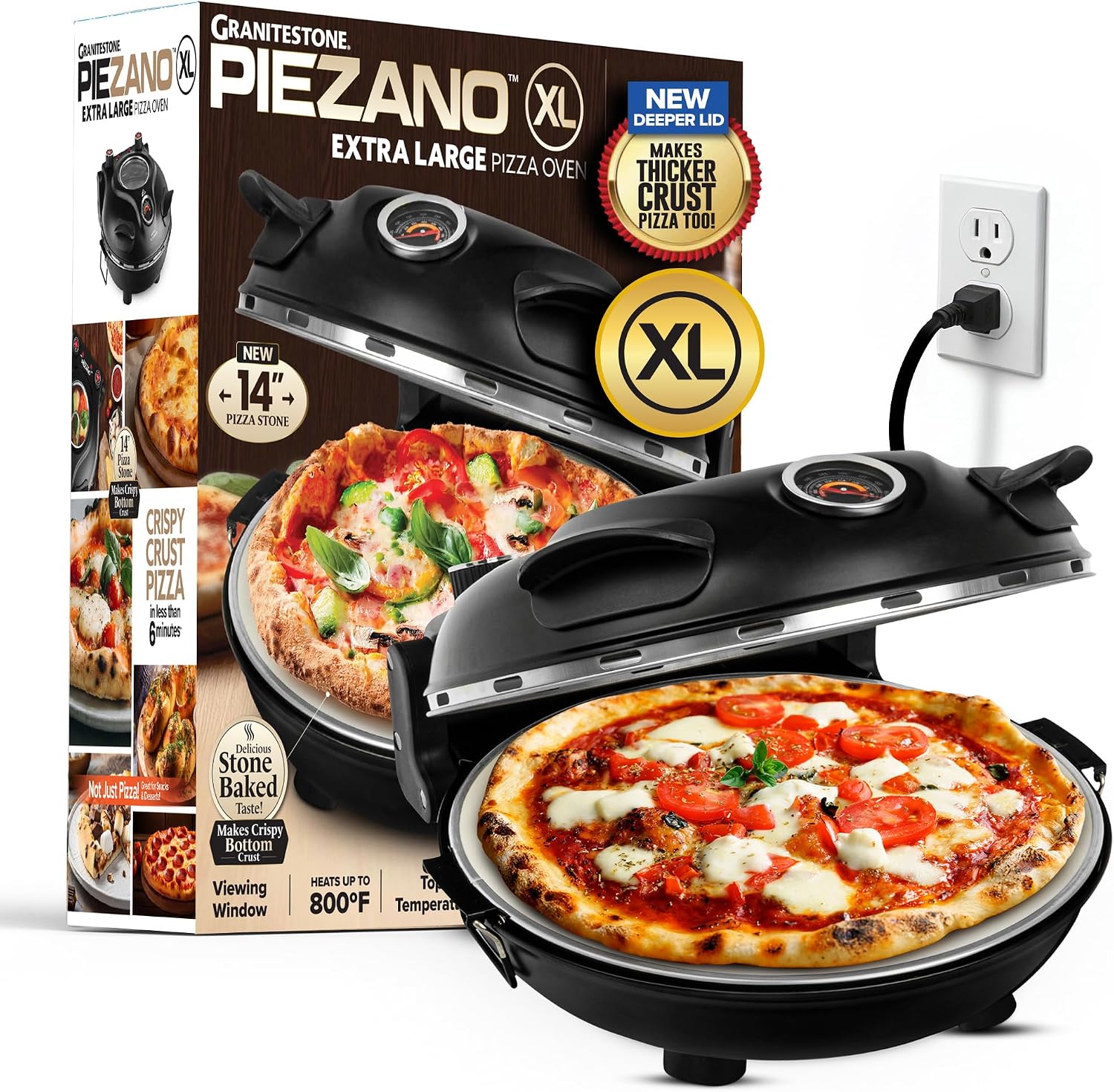 PIEZANO XL 14" Electric Pizza Oven (Check price)